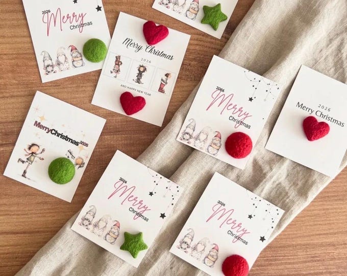 Personalized Christmas Favors ,Plantable Thank You Gift,Personalize Happy New Year Party Favor