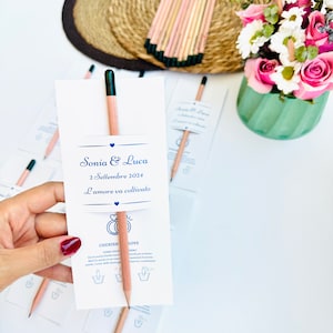 Penna con semi personalizzata Bomboniere di ringraziamento Bomboniera piantabile per gli invitati al matrimonio Bomboniere personalizzate ecologiche per gli ospiti