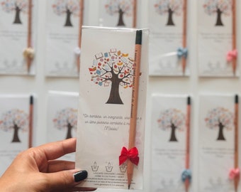 Penna per semi personalizzata, bomboniere piantabili per gli ospiti del matrimonio, bomboniere ecologiche personalizzate per gli ospiti