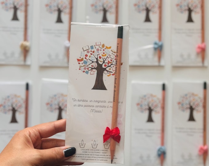 Personalized Pencil Graduation Favor, Floral Thank You Card, Bridesmaid- Baby Shower -Wedding  Gift