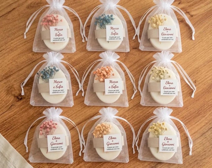 Personalized  Soap Wedding Favors, Handmade Bridal Shower Gift, Baby Shower Gifts