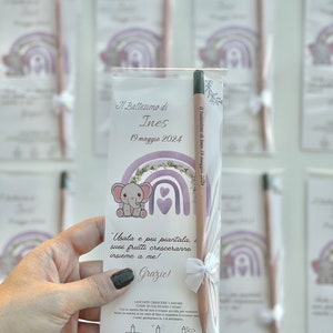 Regalo per neonati, baby shower, festa di genere, bomboniere piantabili per gli ospiti dei neonati, penna per semi personalizzata, bomboniere di ringraziamento