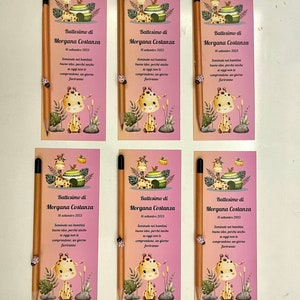 Regalo per bambini,Baby Shower,Festa di genere,Bomboniera piantabile per i bambini ospiti,Penna con semi personalizzata,Bomboniere di ringraziamento