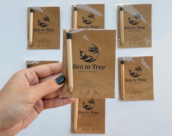 Spersonalizowane ołówkowe upominki ślubne: Ekologiczna kartka Kraft