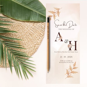 Hochzeitseinladungen, Hochzeitsplatzhalter, anpassbare umweltfreundliche Hochzeitseinladung, Einladungskarte mit Samenstift