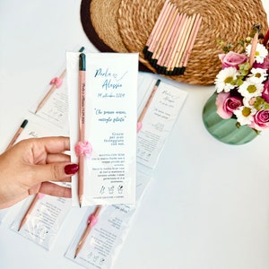 Penna con semi personalizzata Bomboniere di ringraziamento Bomboniera piantabile per gli invitati al matrimonio Bomboniere personalizzate ecologiche per gli ospiti