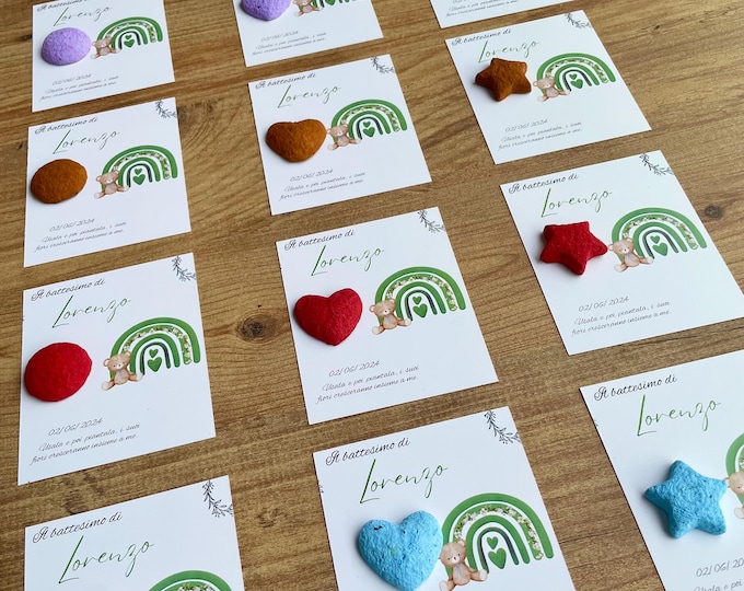 Plantable Paper Favors: Baptism, Christening, First Communion
