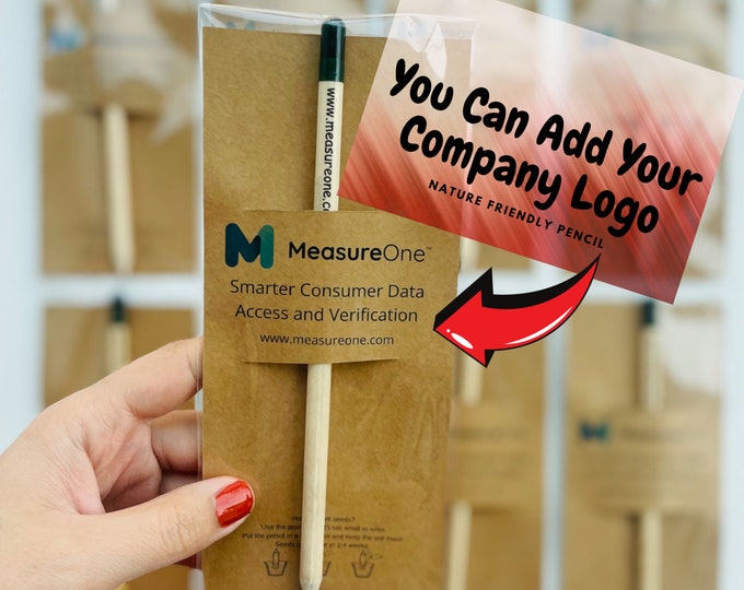 Personalized Logo Seed Pencil Favors: Company Logo, Plantable Gift