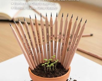Matite piantabili personalizzate, bomboniere ecologiche per matrimoni, damigelle d'onore, baby shower, aziende, bomboniere all'ingrosso
