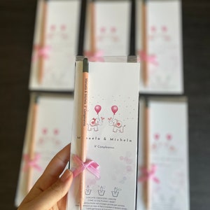 Matite con semi, matita che sboccia, matita personalizzata con incisione, salva la data rustica, bomboniere con matita per matrimonio, lascia che l'amore cresca, matita con semi piantabile