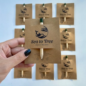 Piccola penna con semi personalizzata, regali di ringraziamento*Segnaposto personalizzato*Regali piantabili per gli invitati al matrimonio*Regali speciali ecologici per gli ospiti