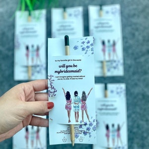 Gracias regalo de dama de honor, tarjeta de dama de honor, tarjetas de propuesta de dama de honor, personalizado serás mi tarjeta de dama de honor, propuesta de dama de honor