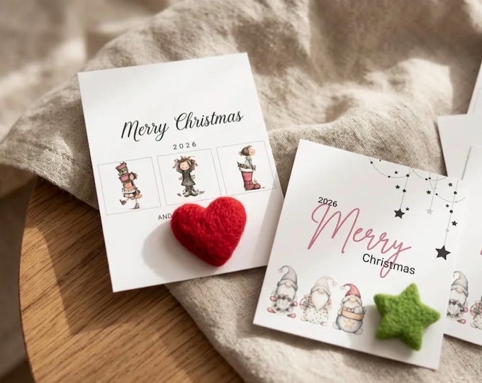 Personalized Christmas Favors ,Plantable Thank You Gift,Personalize Happy New Year Party Favor
