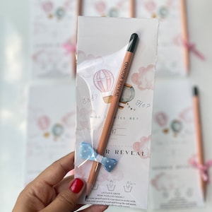 /// *Baby Geschenk*Baby DU*Gender Party *Hochzeits-Gastgeschenke*Personalisierte Samen Stift Danke Gastgeschenke
