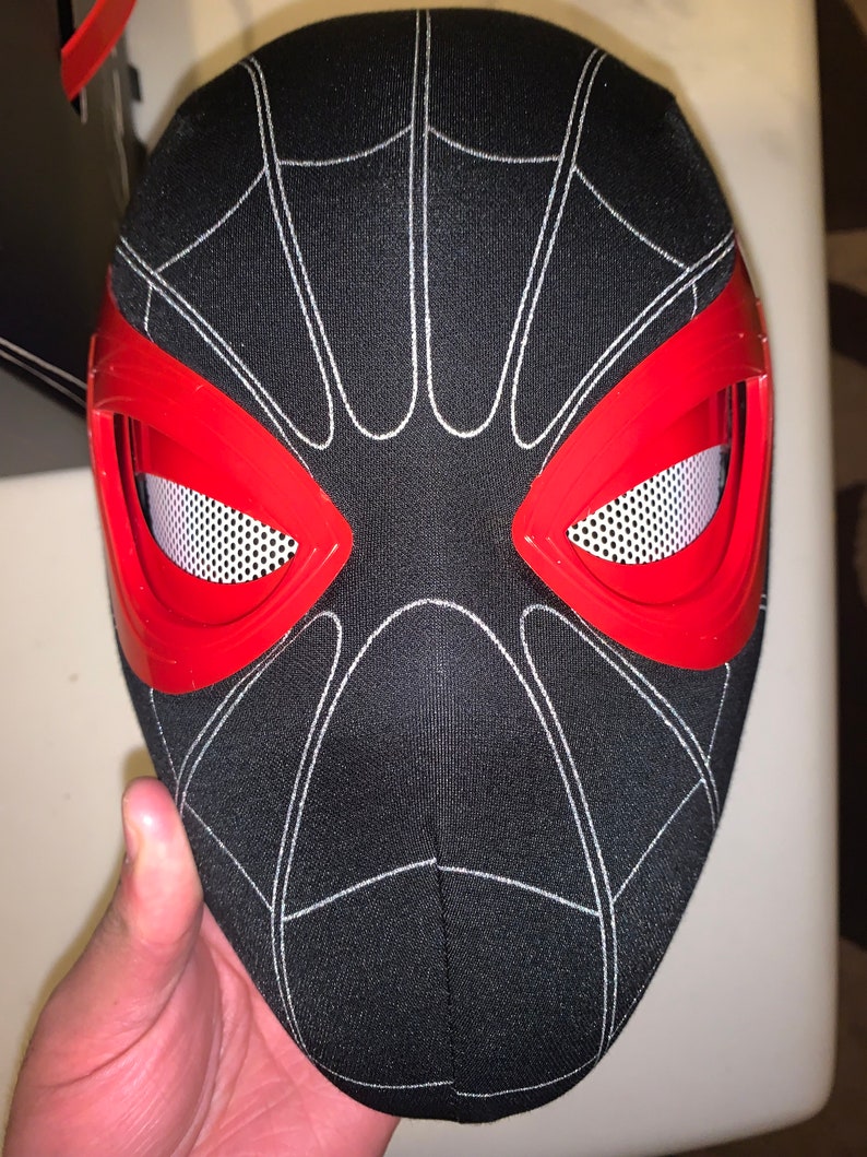 Miles Morales Mask,spiderman Blinking Eyes,moving Eyes Mask,spiderman Mask,spiderman Mask