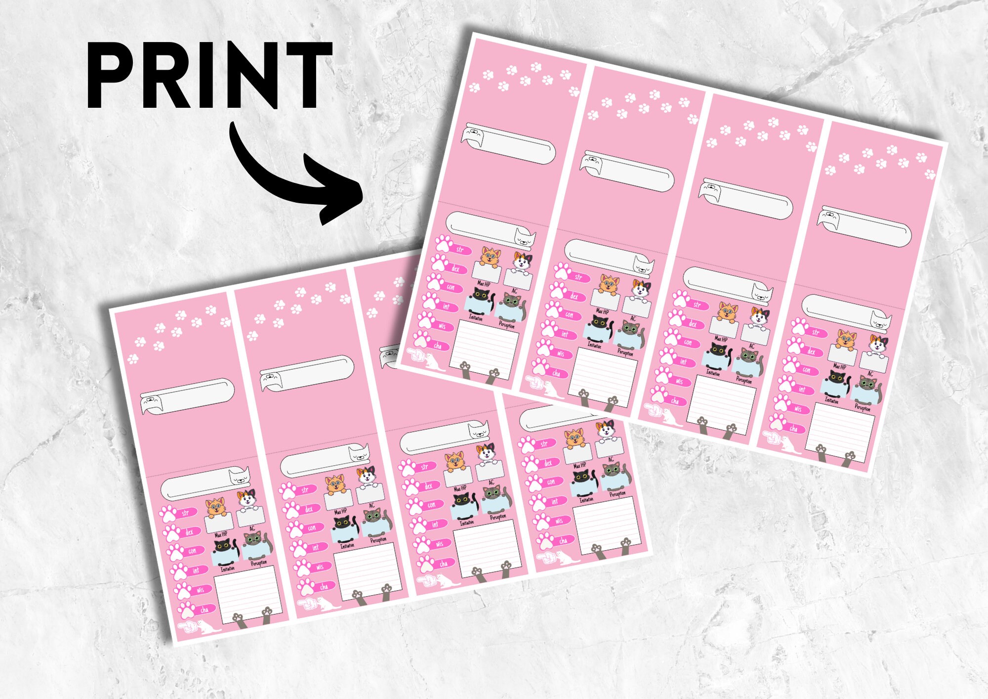 D&amp;D 5e Initiative Tracker Printable Dungeons and Dragons - Etsy Australia