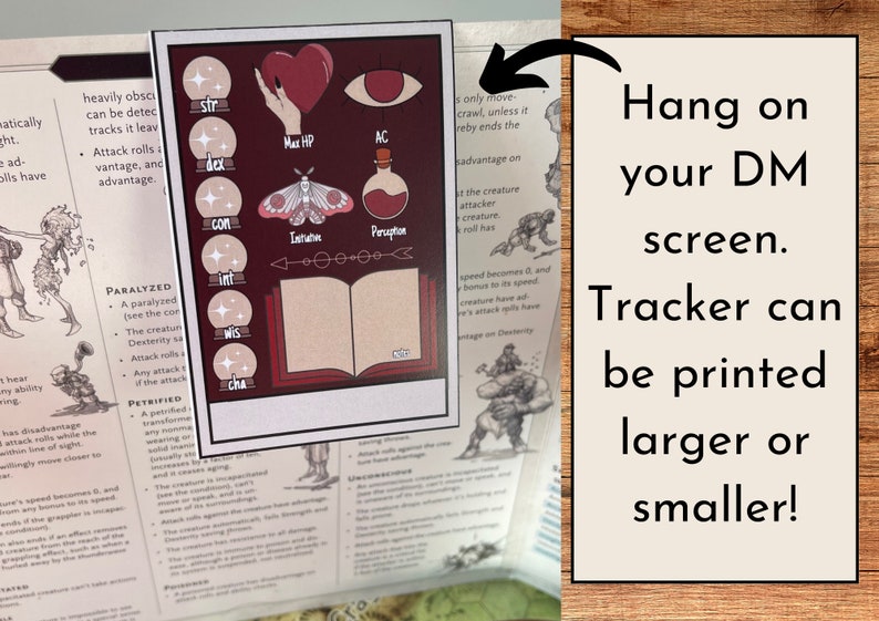 D&amp;D 5e Initiative Tracker Printable Dungeons and Dragons - Etsy Australia