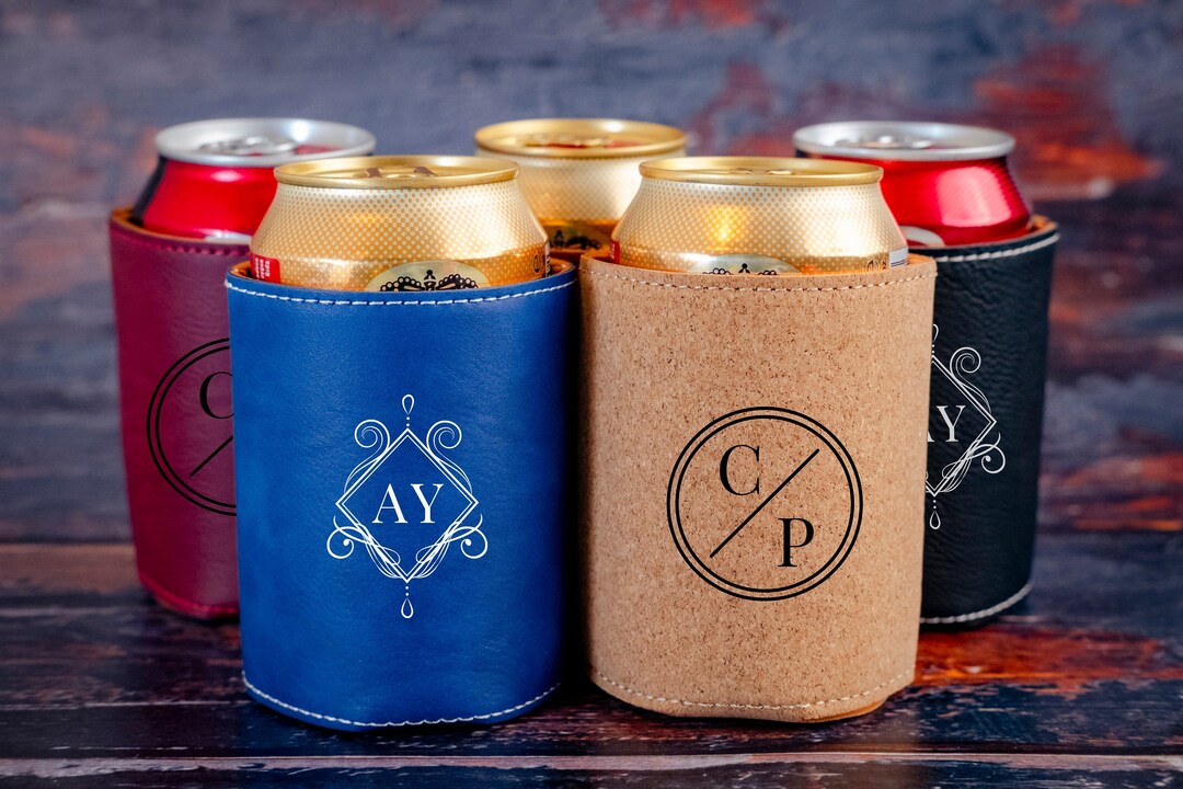 Personalized Drink Holder, Leather Drink Holder, Customized Holder