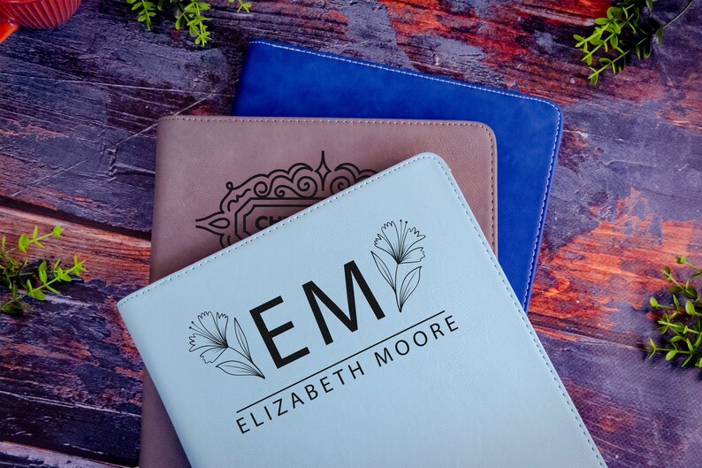 Personalized Zipper Portfolio, Customed Zipper Portfolio, Leather