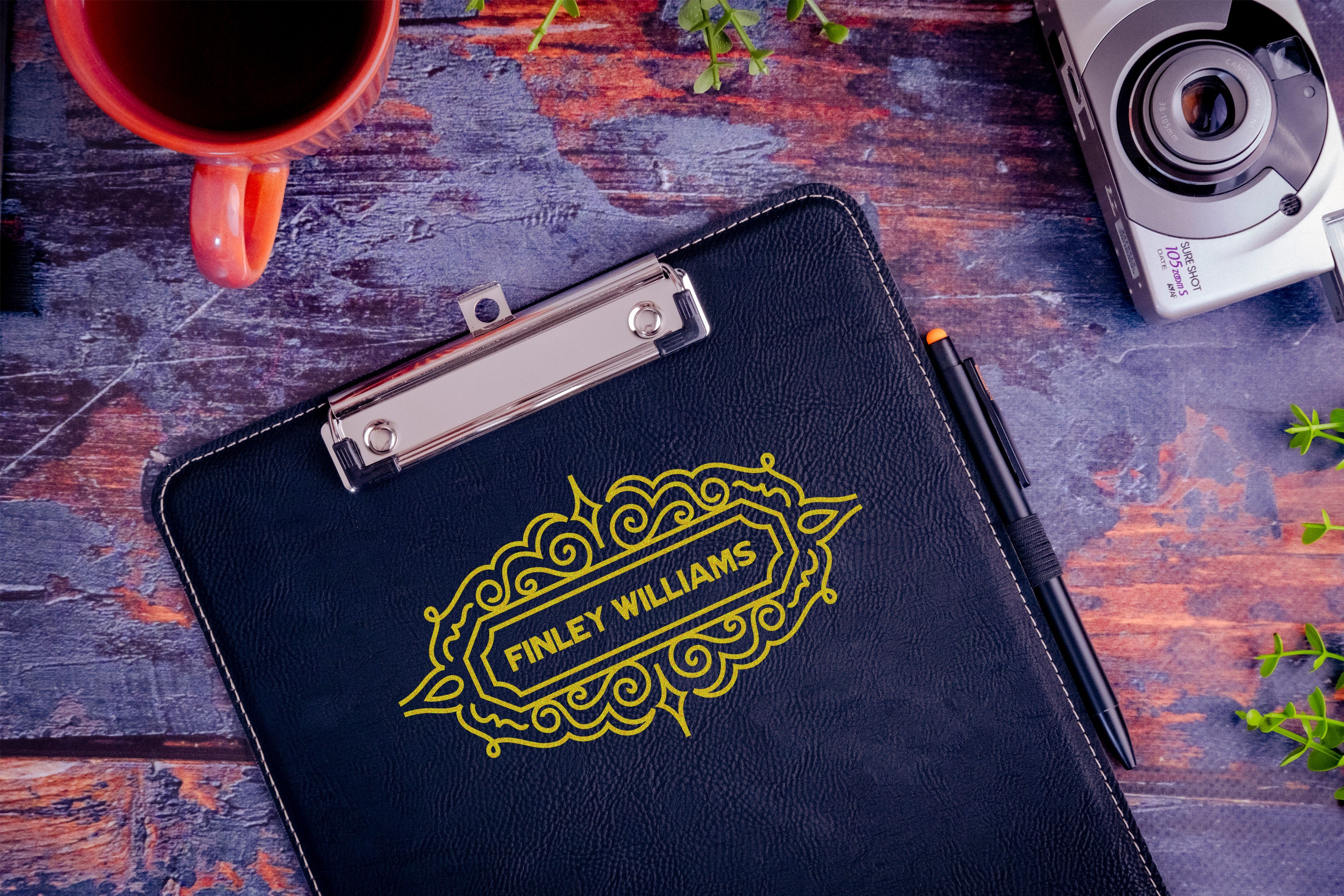 Customized Clipboard, Leather Clipboard, Personalized Clipboard for