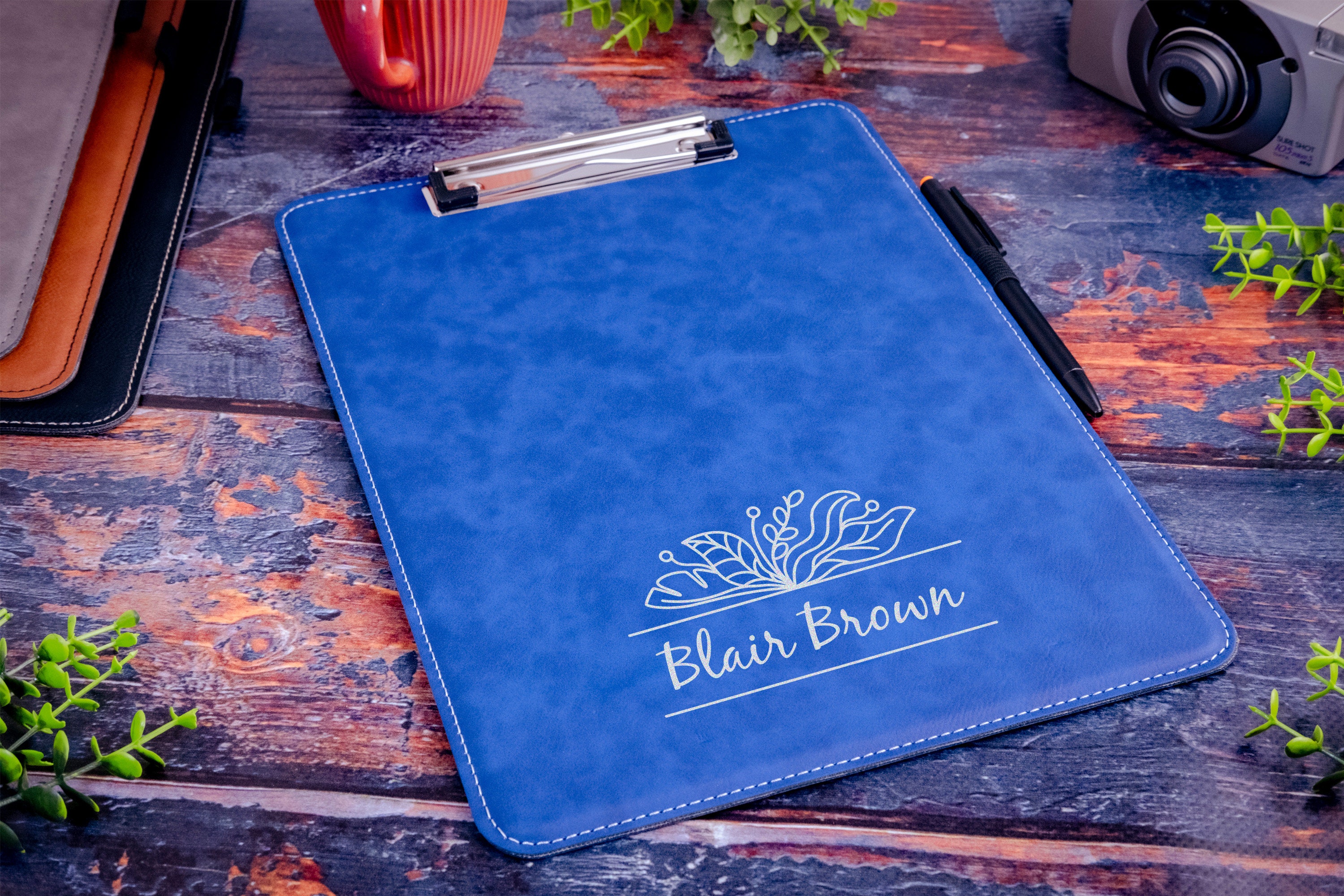 Customized Clipboard, Leather Clipboard, Personalized Clipboard for