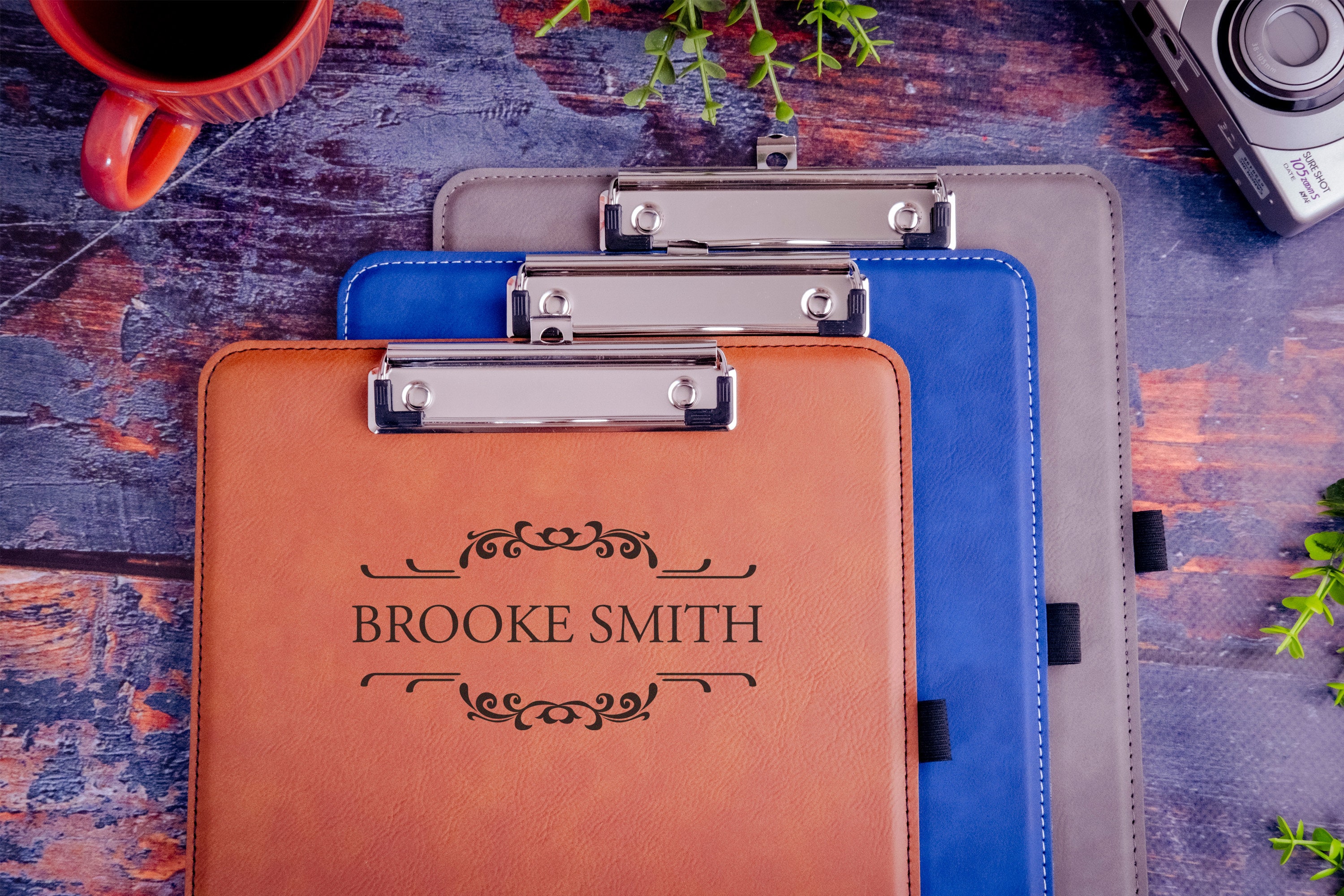 Customized Clipboard, Leather Clipboard, Personalized Clipboard for