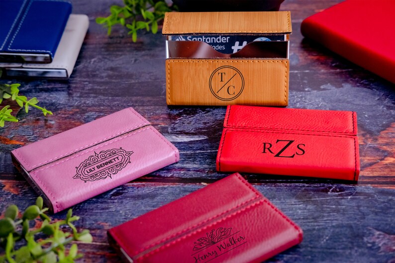 Customized Business Card Holder, Business Card Holder for Purse