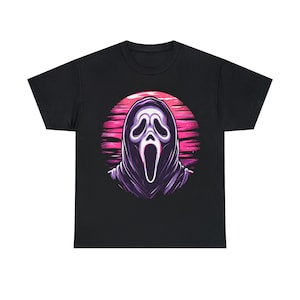 Unisex Heavy Cotton Tee, Ghostface Character, Horror Character, Halloween T-Shirt, Scream Movie