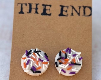 Halloween Sugar Cookie Stud Earrings