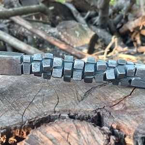 Hand Forged Iron Railroad Spike Bottle Opener With Cube Twist Handle, Breweriana, Barware,Blacksmith Made, Great Gift Idea, Iron Anniversary