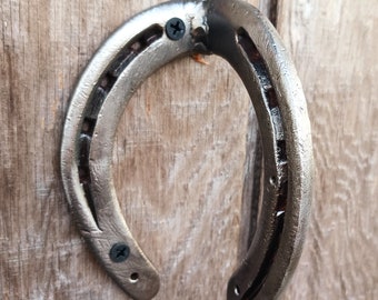 Horseshoe Door Handle, Barn Door Handle, Welded Heavy Duty Door Handle, Country Western Farm House Decor