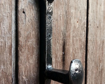 Railroad Spike Hook With Screws, Welded Iron Steel Hook, Tack Hook, Coat Hook, Hanger, Wall Hook, Western/Farm/Ranch/Country/Rustic