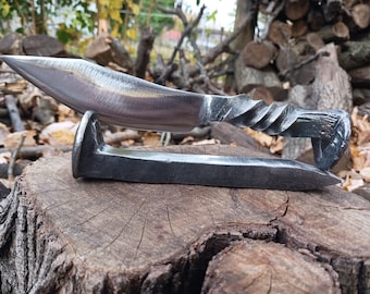Display Stand For Railroad Spike Knife