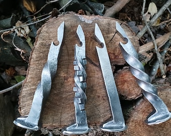Hand Forged Railroad Spike Bottle Opener