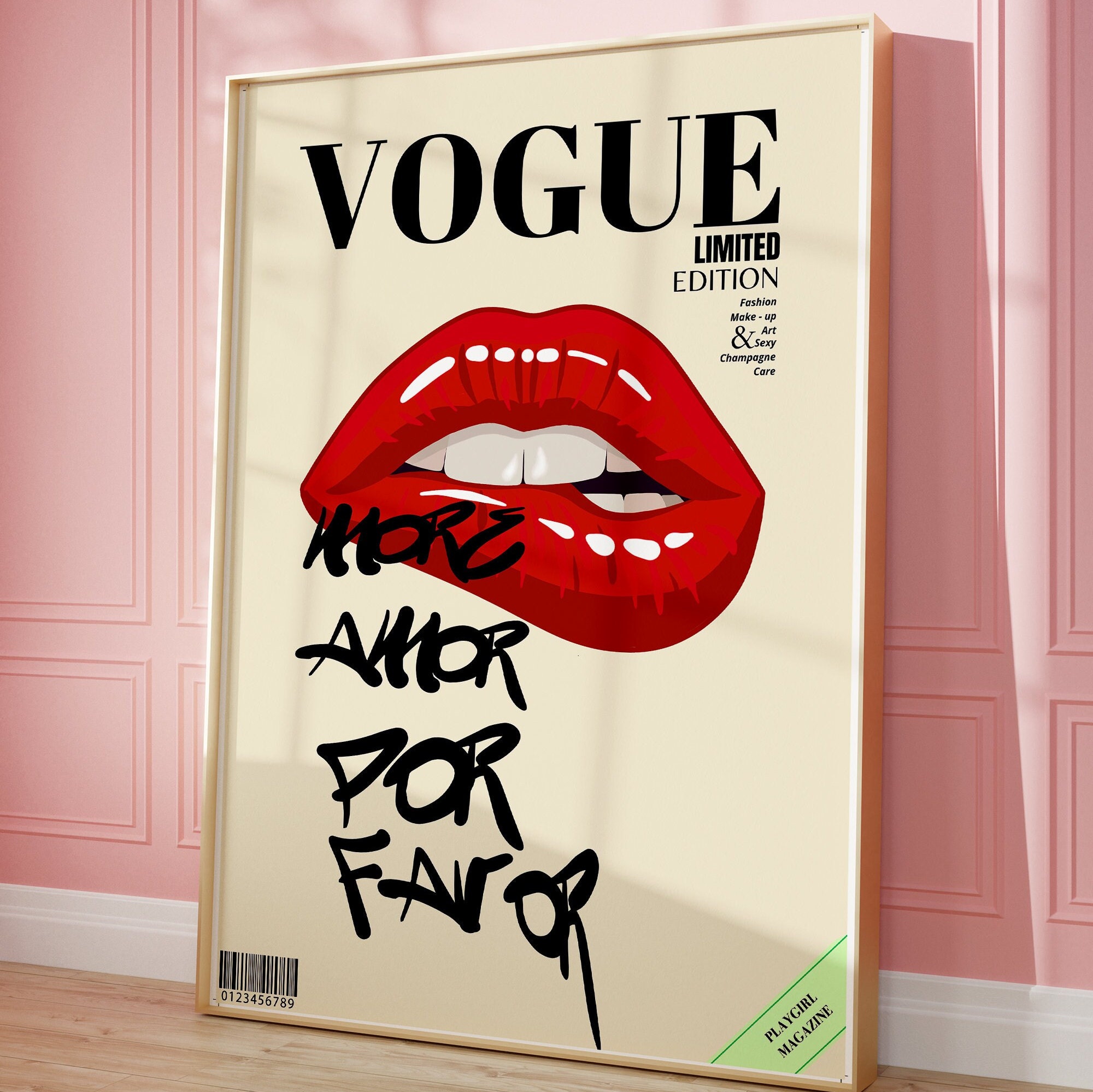 Trendy Vogue Print, Vintage Vogue Poster, Luxury Print, Trendy Wall Art