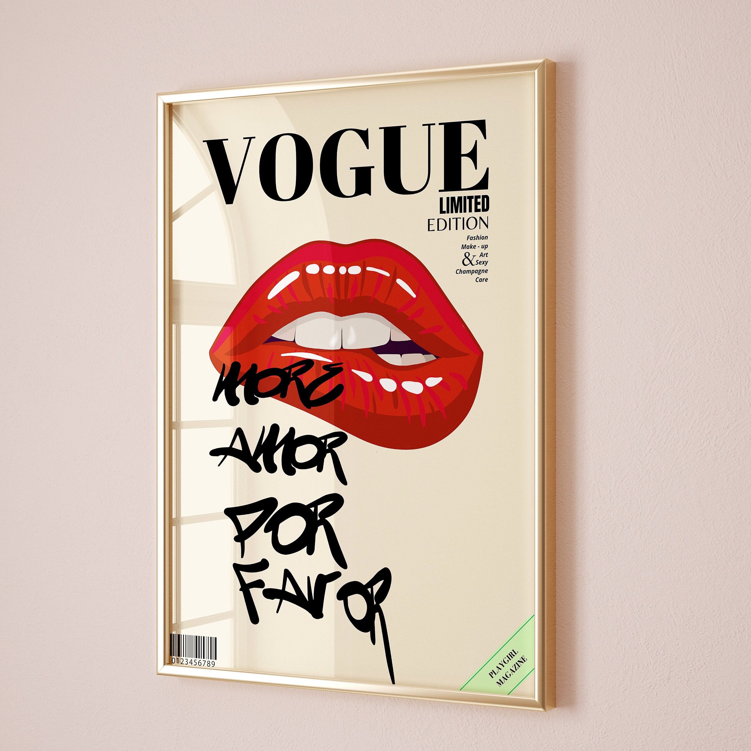 Trendy Vogue Print, Vintage Vogue Poster, Luxury Print, Trendy Wall Art