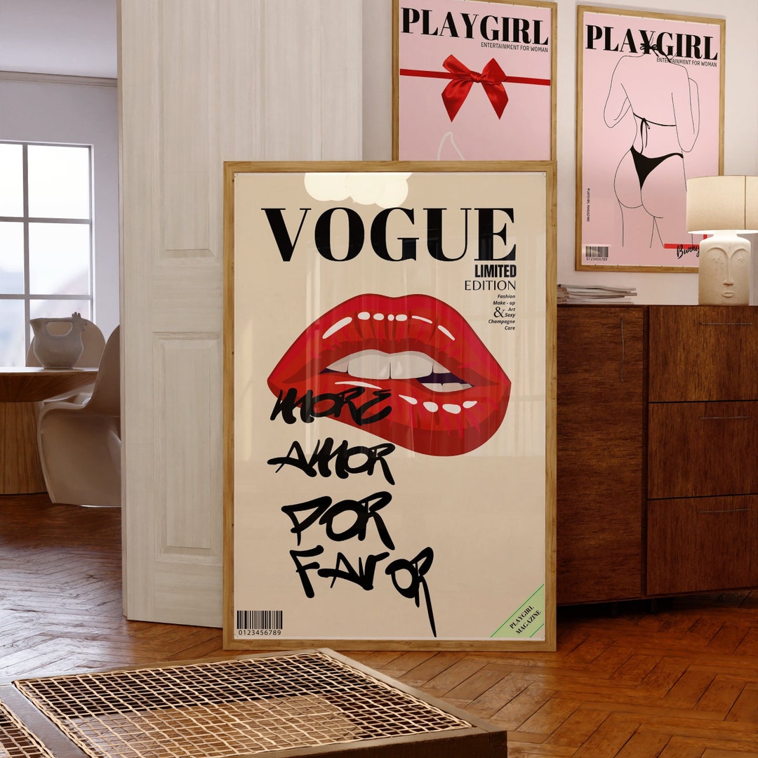 Trendy Vogue Print, Vintage Vogue Poster, Luxury Print, Trendy Wall Art