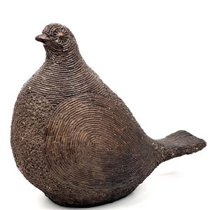 Vintage Quail Bird Ceramic Sculpture Austin Production 1980’s Modern Art