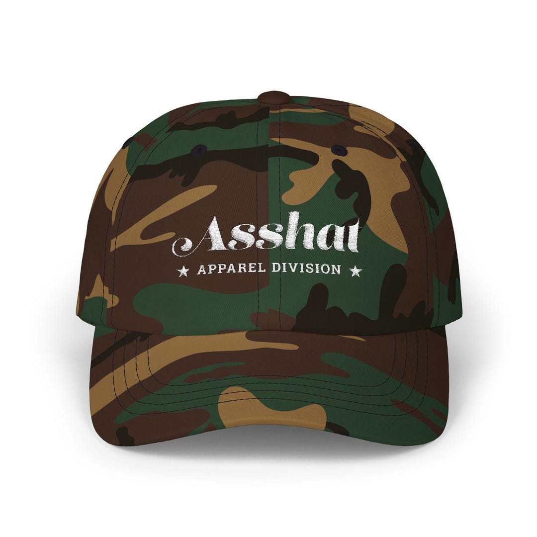 Embroidered Asshat Classic Dad Cap, Funny Saying Hat, Novelty Gift ...