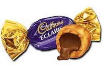 Cadbury Chocolate Eclairs Wrapped Sweets - Caramels with Milk Chocolate Nigerian Snacks