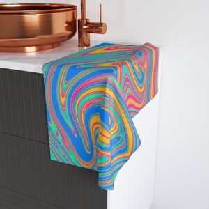 Colorful Cotton Hand Towels Set - Soft Kitchen, Bathroom Washcloths, Home Decor, Gift Idea, Absorbent & Stylish