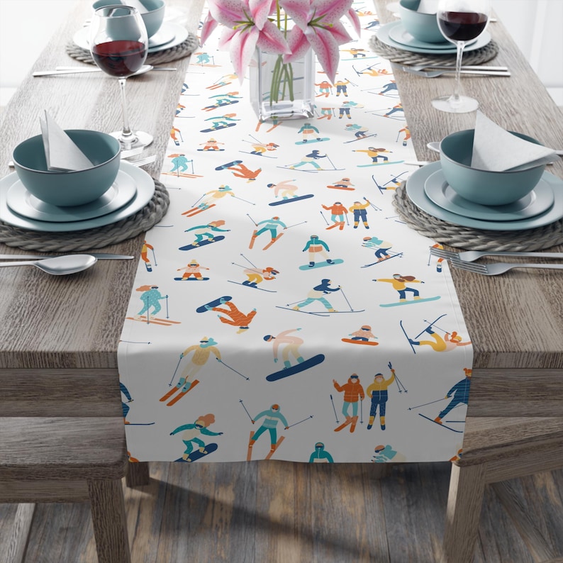 Snow Cabin And Truck Quilted Table Runner GFTOAB1245 main image 0
