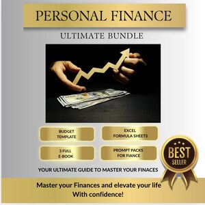 Personal Finance Templates Bundle: Budgeting, Investing, & Planning (Digital Download