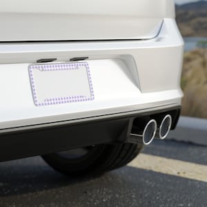 License Plate Frame: Floral Car Decor, Customizable Number Plate Holder, Unique Gift for Car Enthusiasts & Drivers