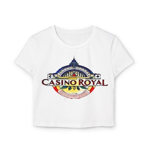 Maglietta corta da donna per neonati Casino Royale / Maglietta da gioco, T-shirt con grafica Las Vegas, abbigliamento a tema poker e regalo Blackjack