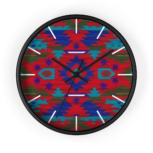 Southwestern Wall Clock: Rustic Desert Home Decor