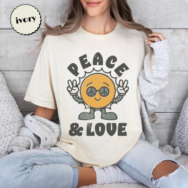Peace Love - Personalized Custom All-over-print T-shirt