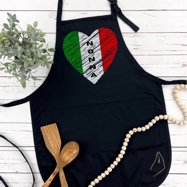 Personalized Apron Personalized gift for herApron Italian Apron Nonna Apron Gift for Nonna Gift for her Italy Gift