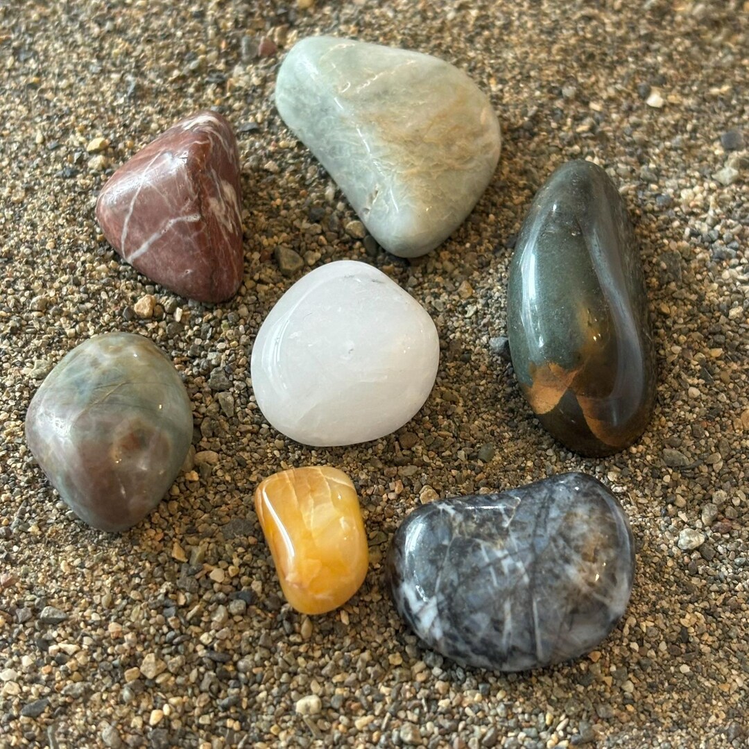 Tumbled & Polished Ocean Rocks - Beach Stones - Pacific Ocean - Jasper ...