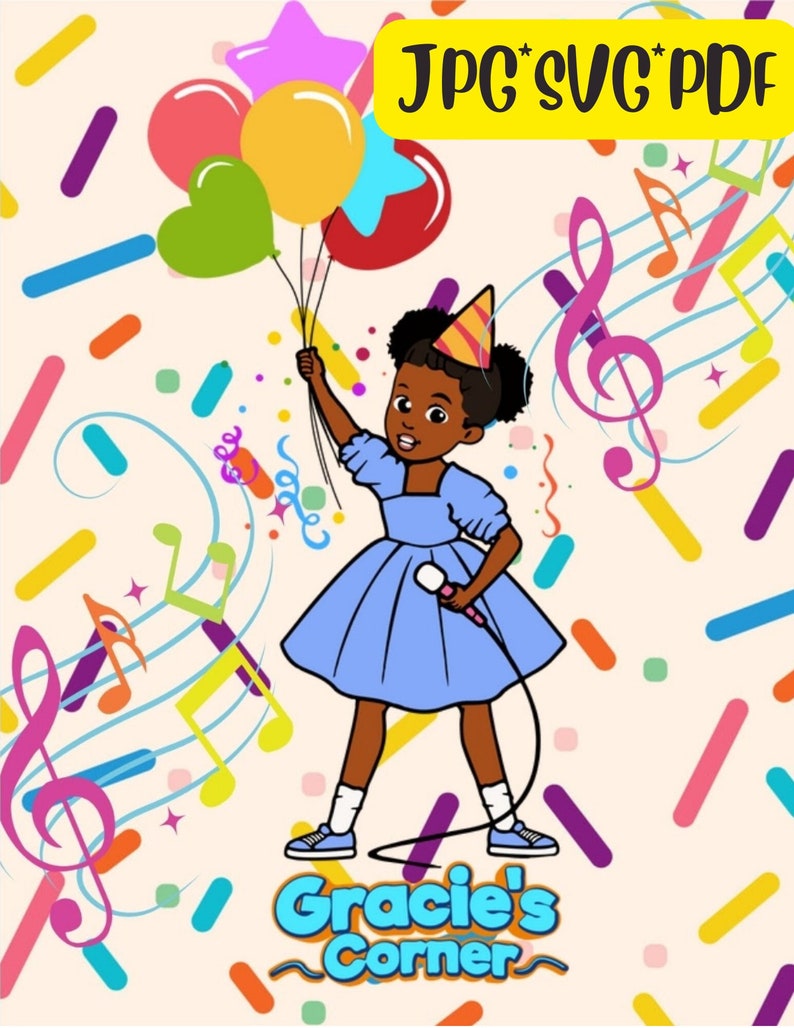 Gracie's Corner SVG JPG Pdf Birthday, Edible Images Etsy